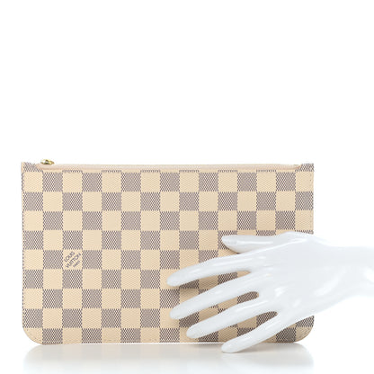 Louis Vuitton Damier Azur Neverfull MM GM Pochette 2 of 6