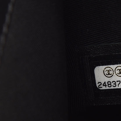 Chanel Calfskin Chevron Medium Boy Chained Boy Black 7 of 11