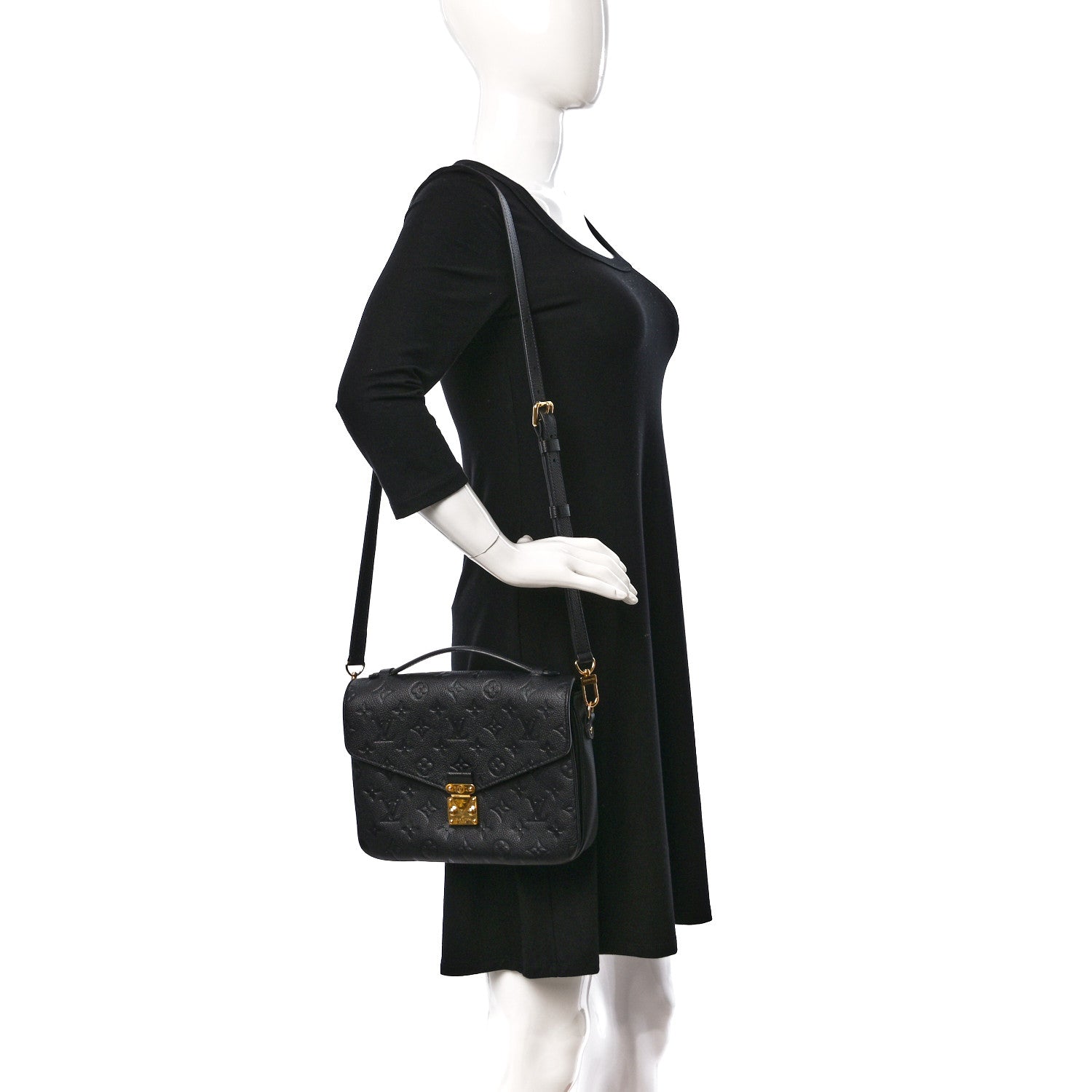 Louis Vuitton Empreinte Pochette Metis Black 2 of 8