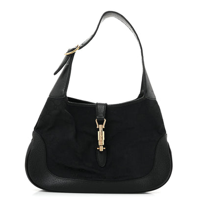 Gucci Monogram Small Jackie O Hobo Black 1 of 13