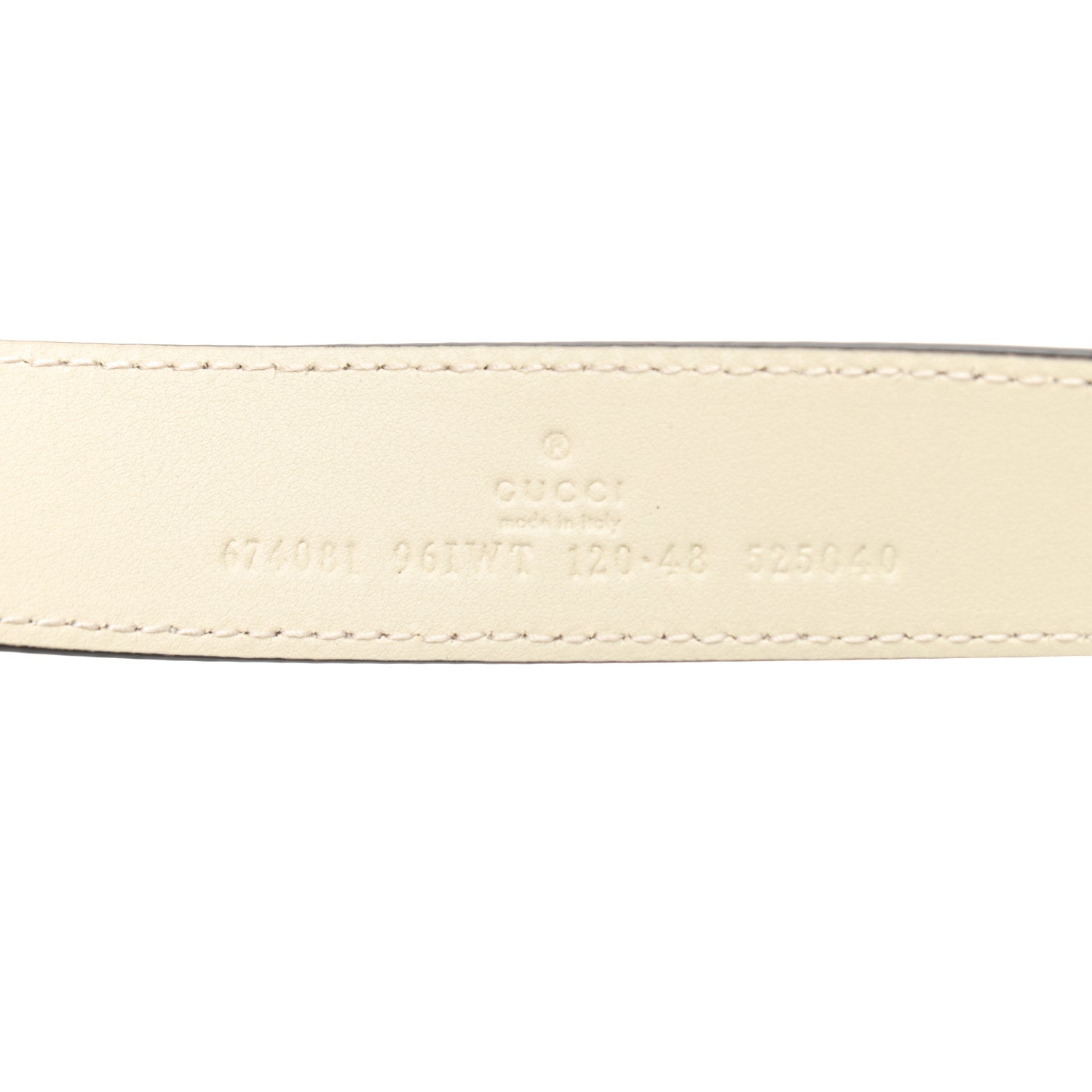 Gucci GG Supreme Monogram Textured Calfskin Web Small Ophidia Belt Bag 120 48 Beige Ebony Mystic White 8 of 9