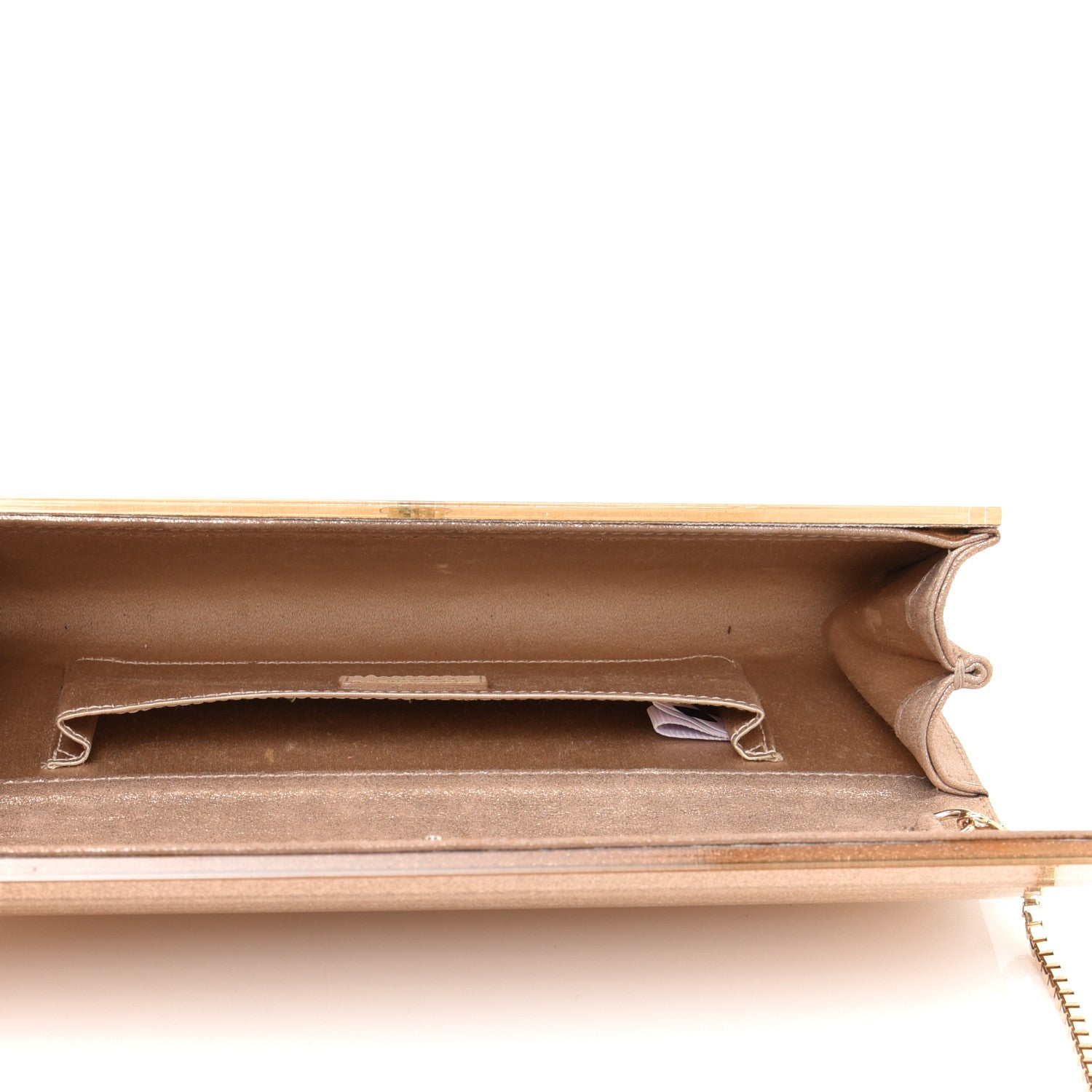 Jimmy Choo Acrylic Glitter Sweetie Clutch Gold 5 of 11