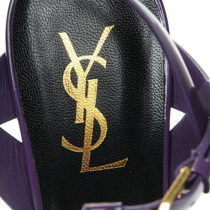 Saint Laurent Patent Tribute 105 Platform Sandals 37.5 Purple 7 of 8