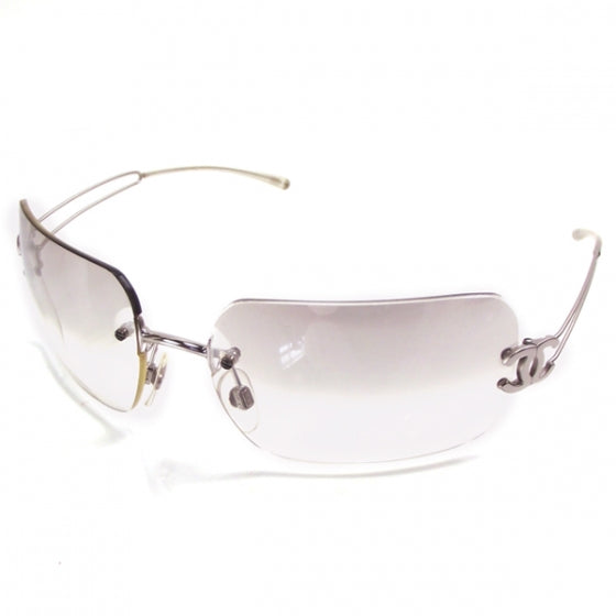 Frameless CC Logo Sunglasses Clear