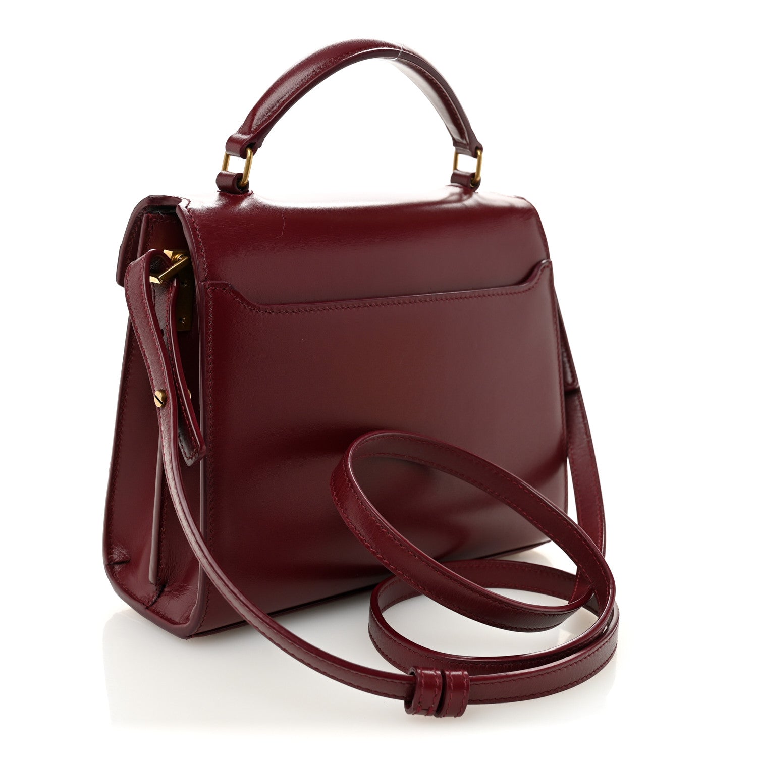 Saint Laurent Calfskin Mini Classic Monogram Cassandra Top Handle
