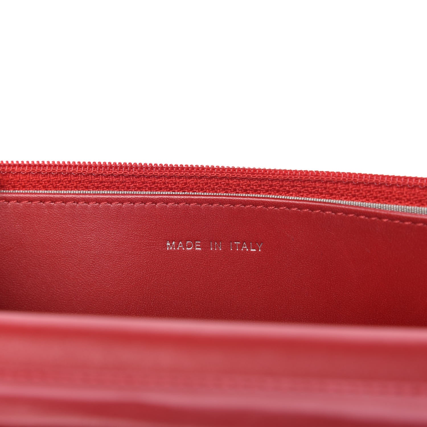 Chanel Patent Quilted Brilliant Wallet On Chain WOC Red 9 of 10