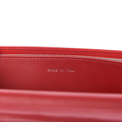 Chanel Patent Quilted Brilliant Wallet On Chain WOC Red 9 of 10