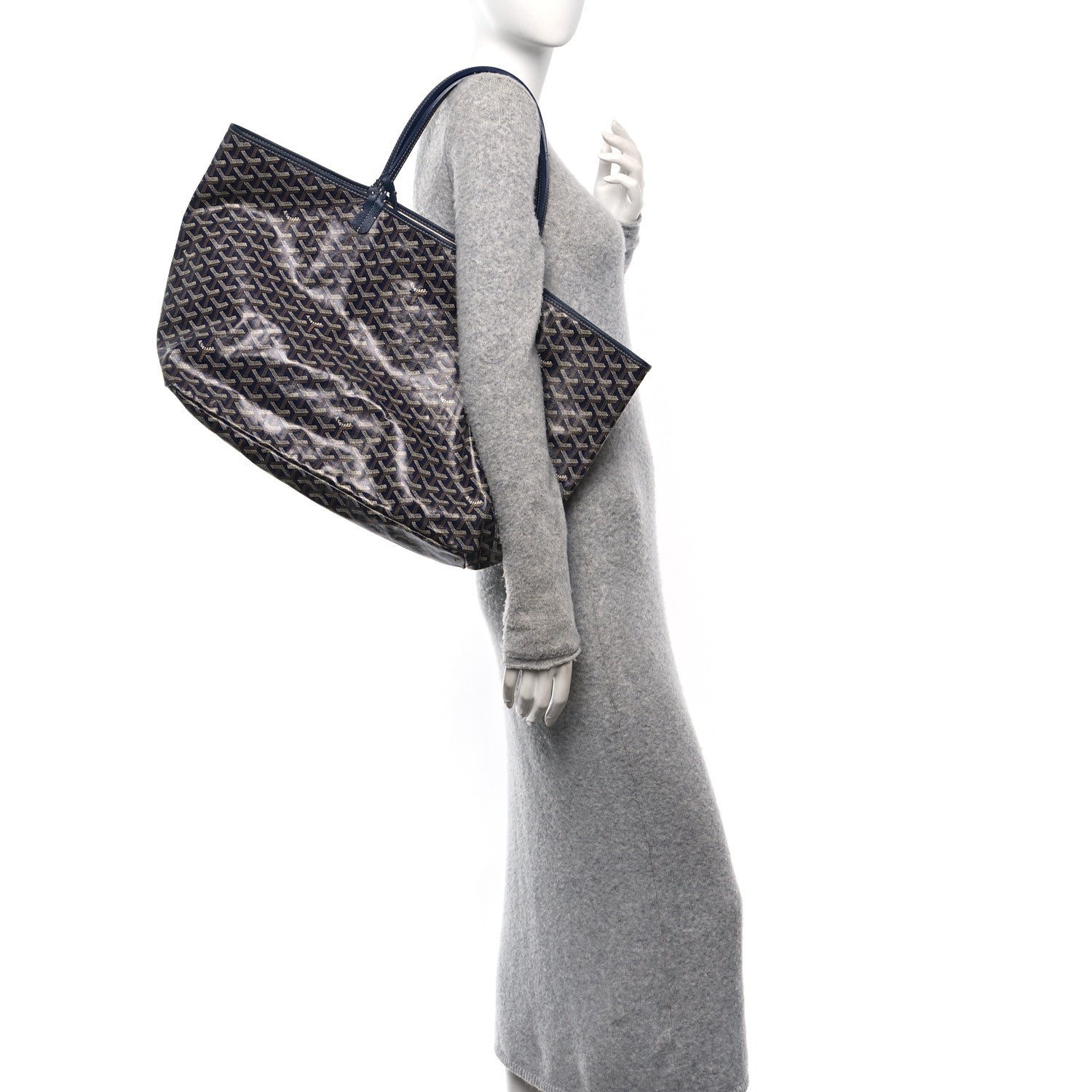 Goyard Goyardine Saint Louis GM Navy 2 of 12
