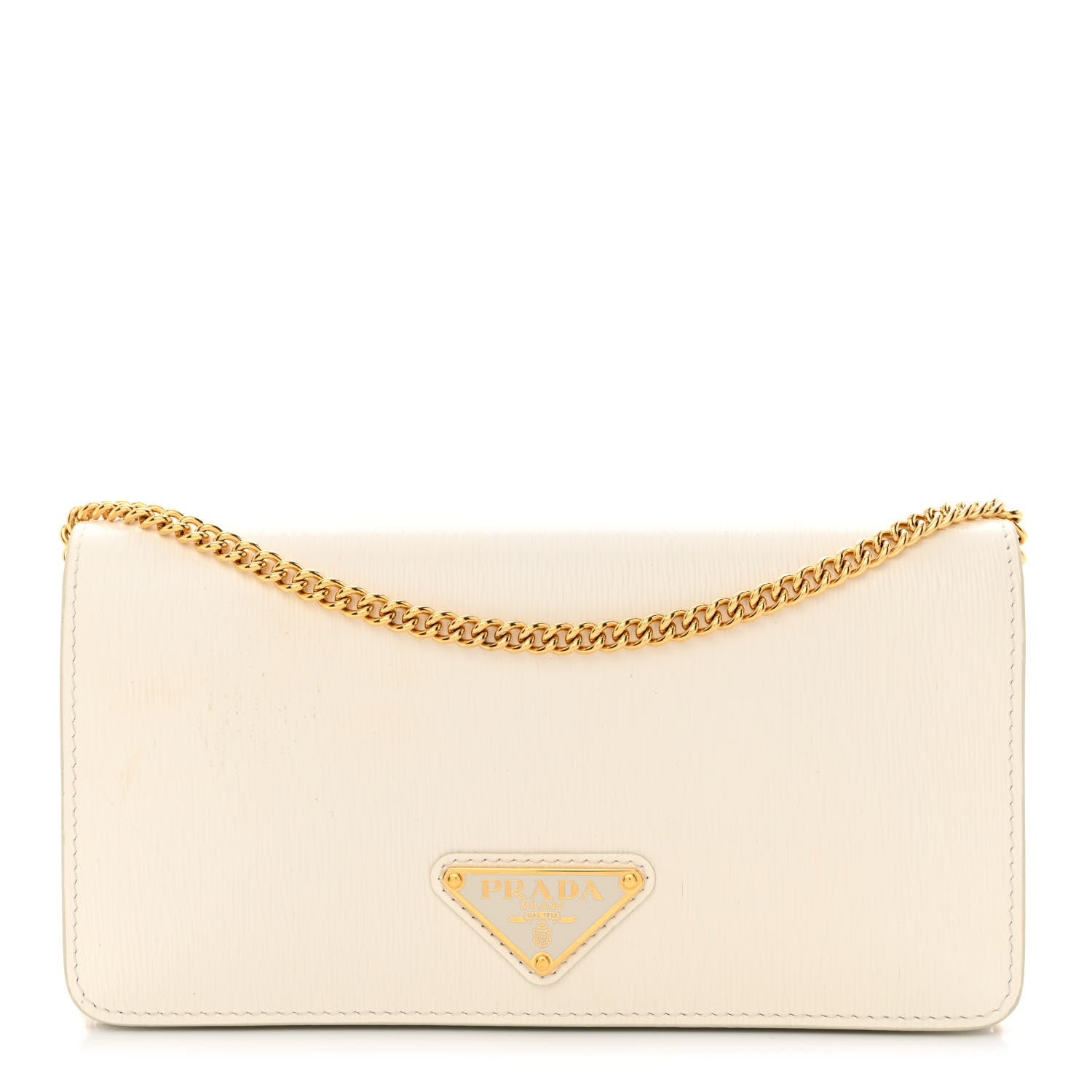 Prada Vitello Move Triangle Logo Miniborse White 1 of 10