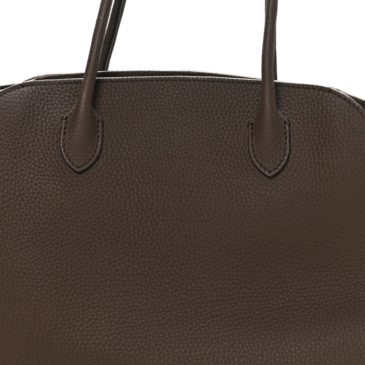 The Row Matte Grained Calfskin Marlo 12 Tote Bag Dark Olive 7 of 9