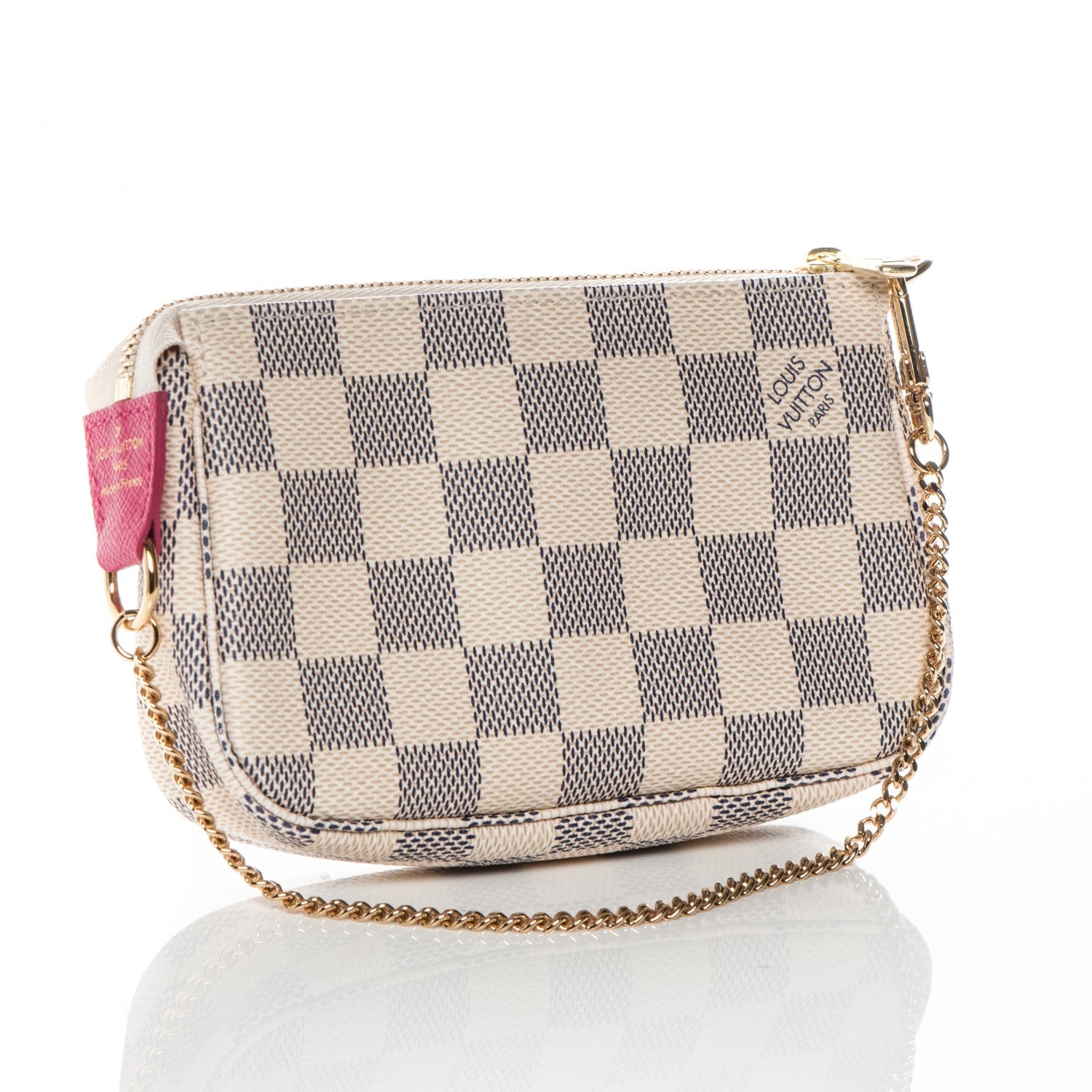 Louis Vuitton Damier Azur 2015 Christmas Animation Mini Pochette Accessories 3 of 7