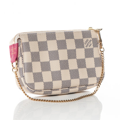 Louis Vuitton Damier Azur 2015 Christmas Animation Mini Pochette Accessories 3 of 7