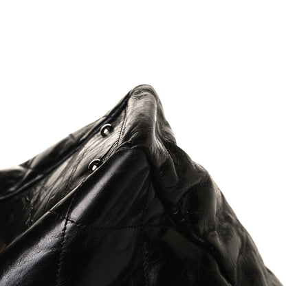 Chanel Glazed Calfskin Lambskin Portobello Tote Black 18 of 18