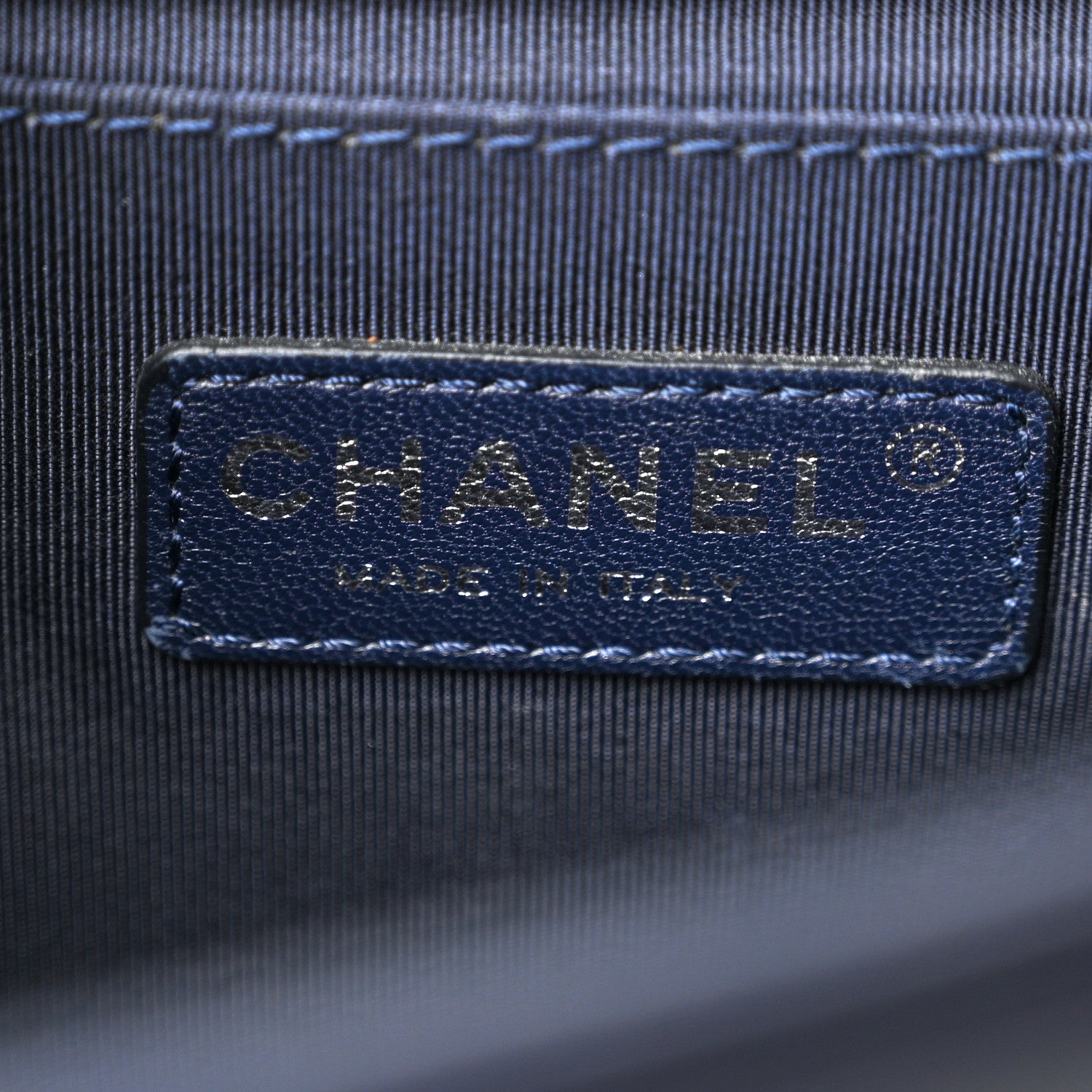 Chanel Lambskin Quilted Medium Boy Flap Navy 6 of 13