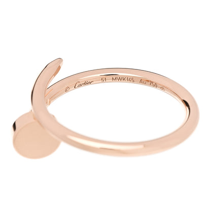 Cartier 18K Pink Gold Small Juste Un Clou Ring 51 5.75 5 of 6