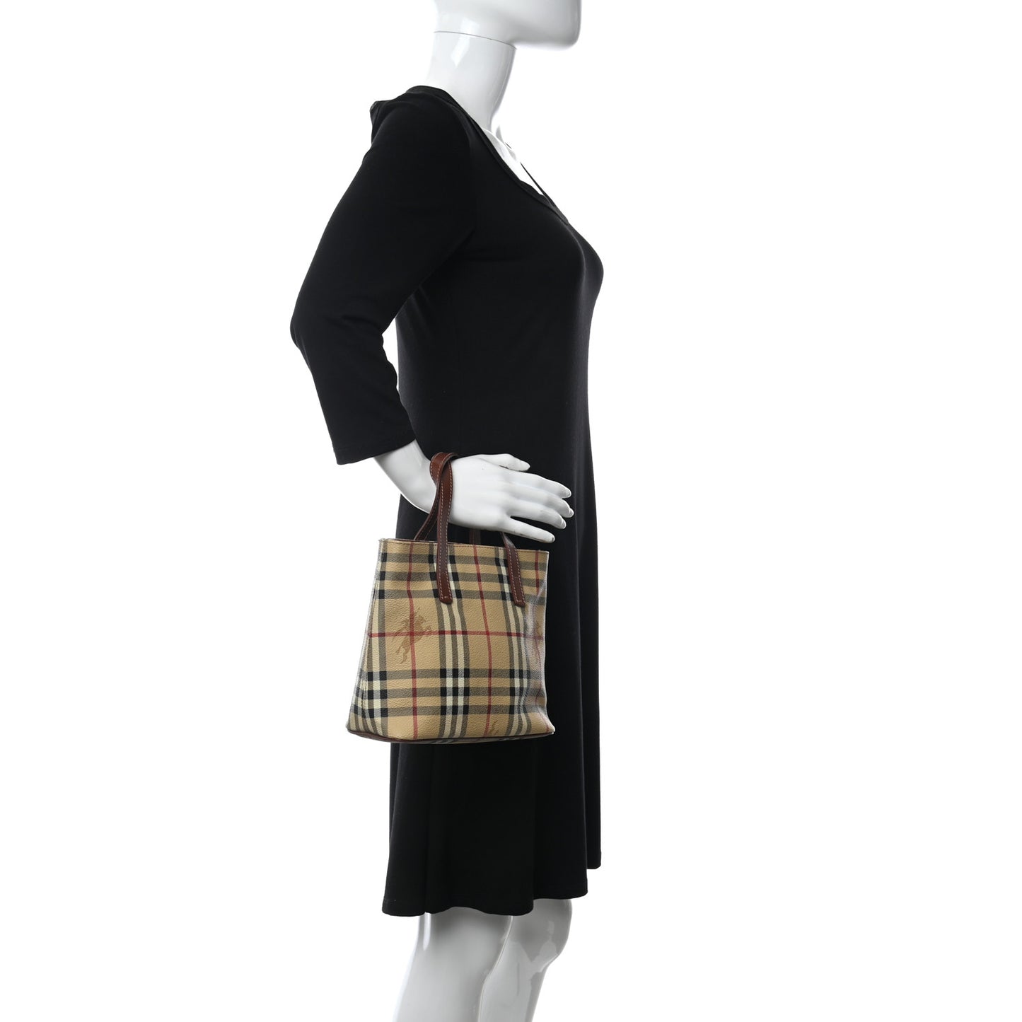 Haymarket Check Small Tote Brown