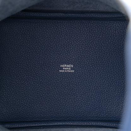 Hermes Taurillon Clemence Picotin Lock 18 PM Bleu Saphir 5 of 12