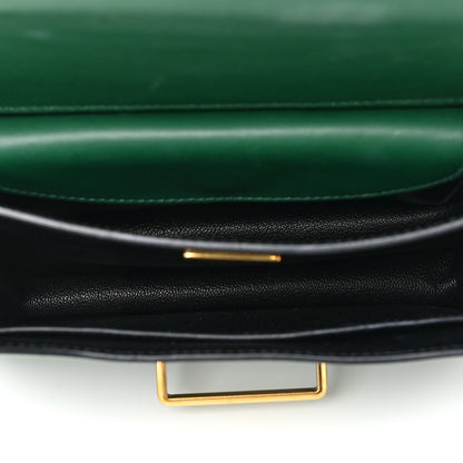 Prada City Calf Saffiano Cahier Bag Biliardo Black 5 of 11