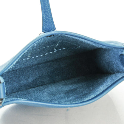 Hermes Taurillon Clemence Amazone Evelyne TPM Colvert Bleu Atoll 7 of 11