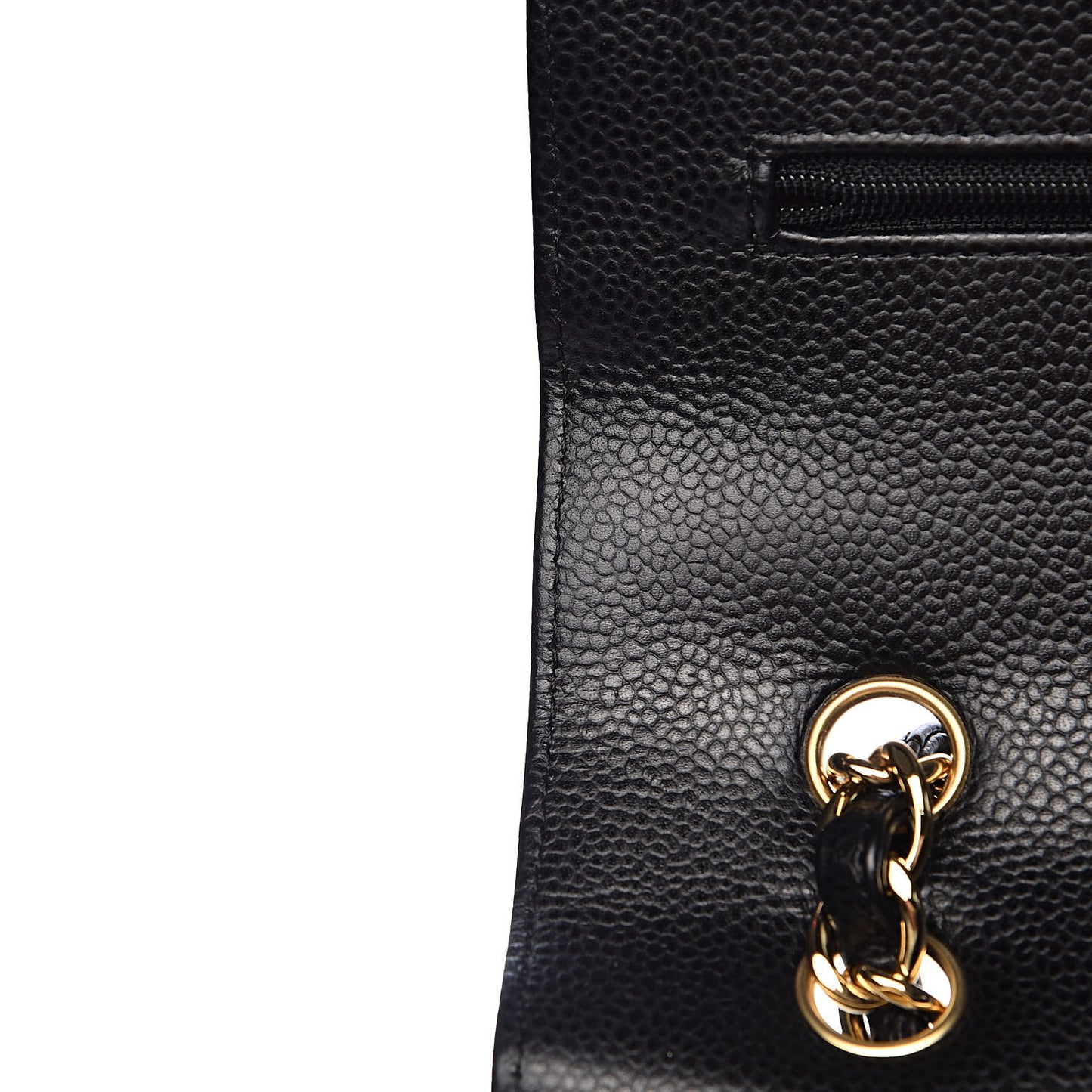 Caviar Quilted Maxi Double Flap Black