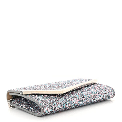 Jimmy Choo Glitter Emmie Clutch Bubblegum Mix 4 of 11