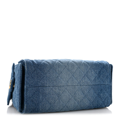 Chanel Washed Denim Quilted Small Chanel 25 Handbag Blue 4 of 12