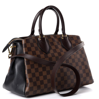 Louis Vuitton Cuir Taurillon Damier Ebene Normandy Black 2 of 10