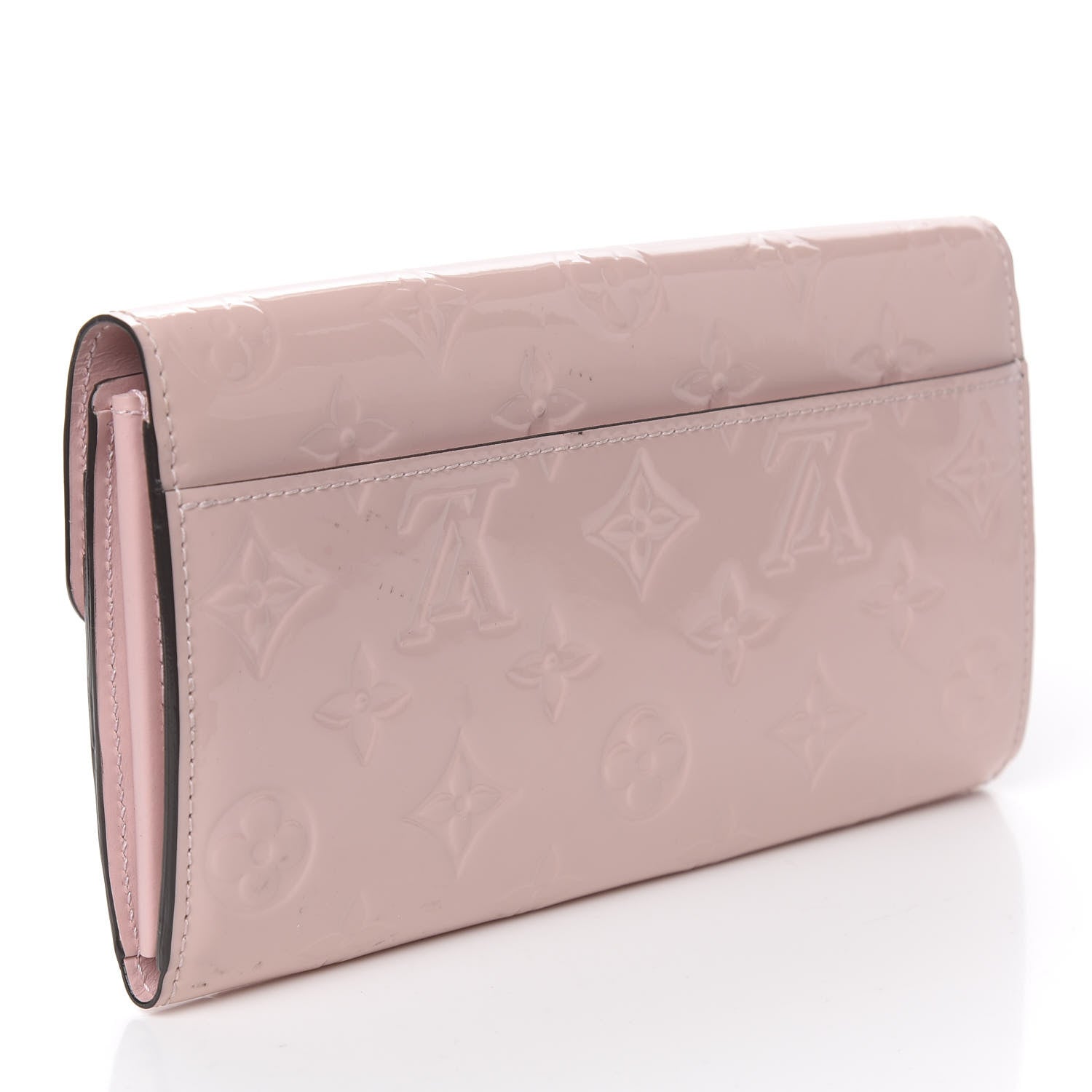 Louis Vuitton Vernis Sarah Wallet NM Rose Ballerine 3 of 7