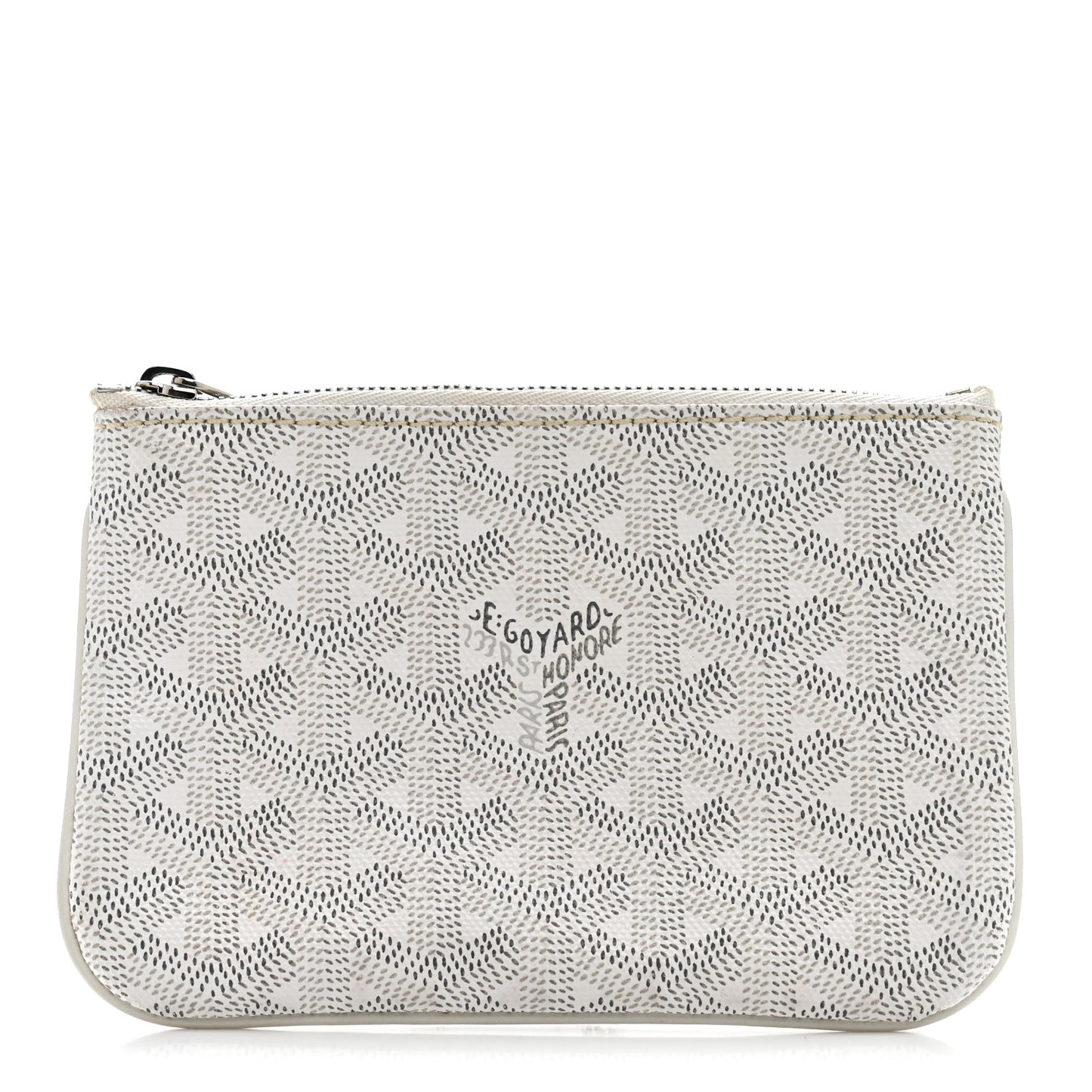 Goyardine Senat Pochette PM White