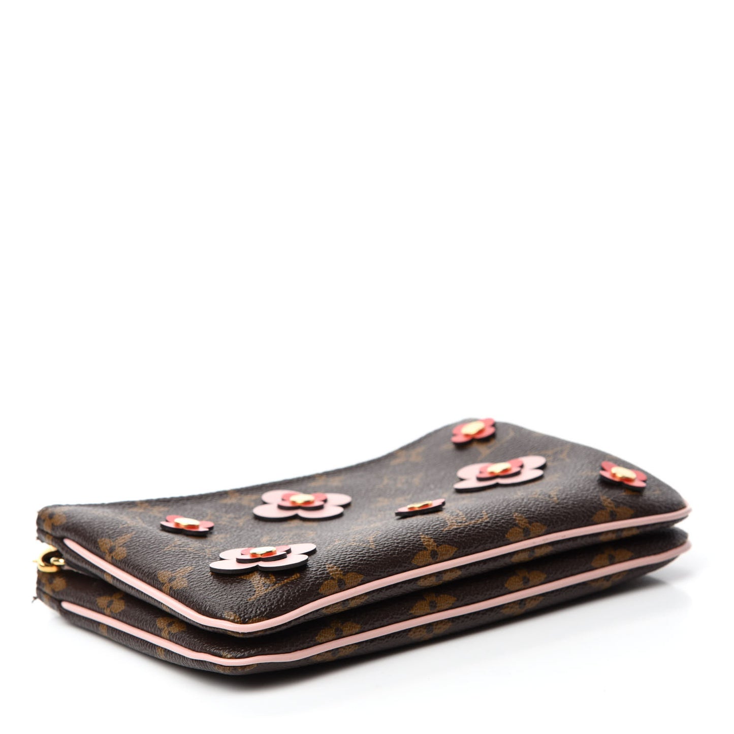 Monogram Blooming Flowers Double Zip Pochette