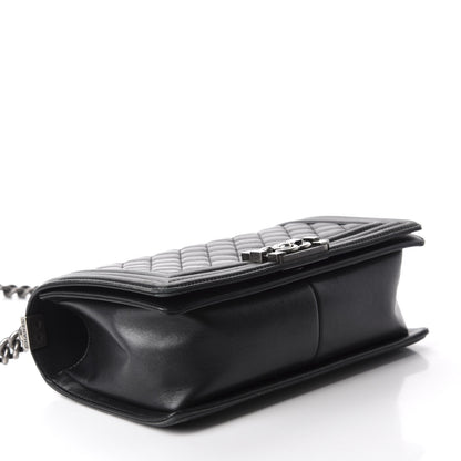 Chanel Calfskin Quilted Medium Boy Flap Black 4 of 13