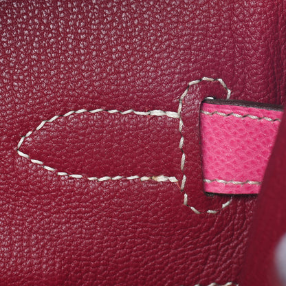 Hermes Epsom Candy Birkin 35 Rose Tyrien Rubis 21 of 32