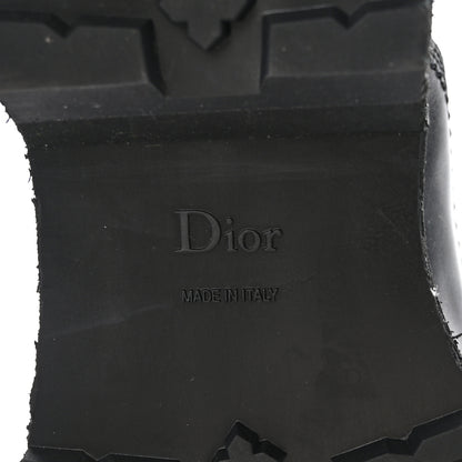 Christian Dior Matte Calfskin Diorebel High Boots 39 Black 8 of 9