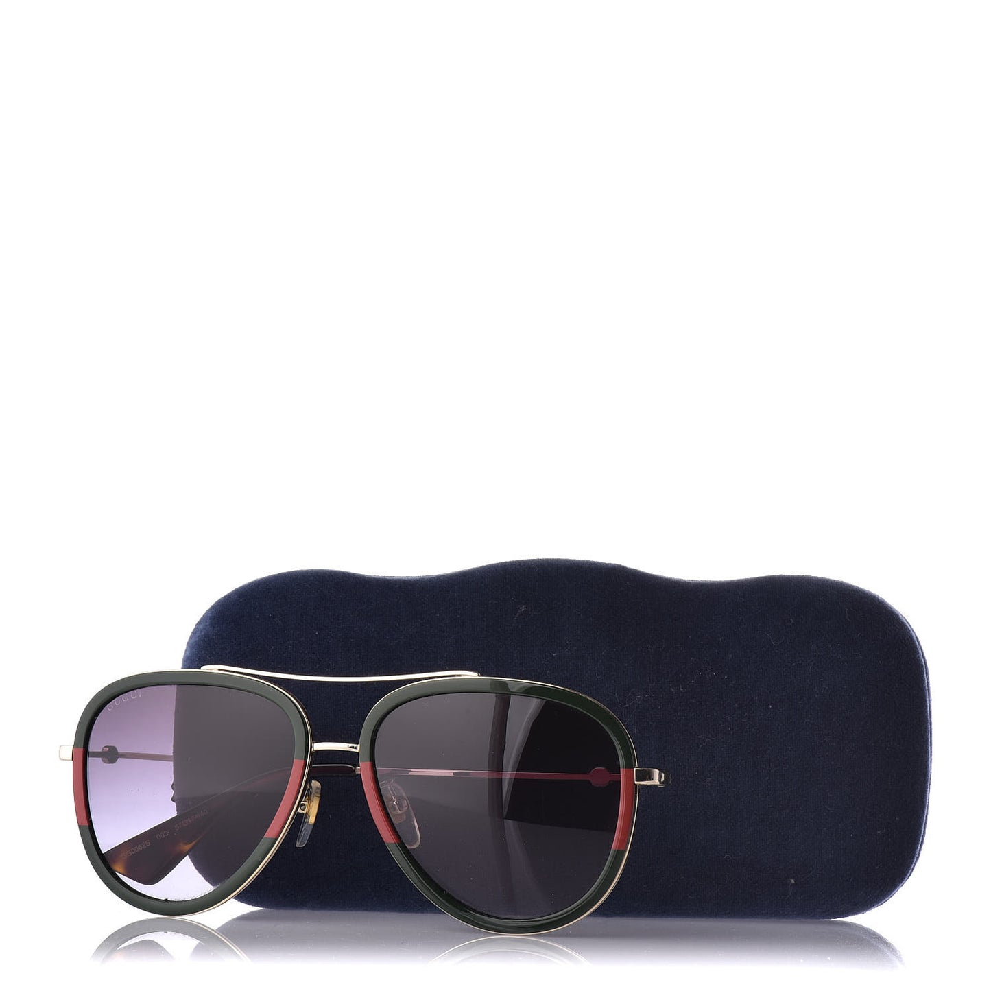 Web Aviator Sunglasses GG0062S Green Red