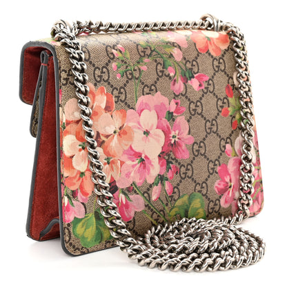 Gucci GG Supreme Monogram Blooms Mini Dionysus Shoulder Bag Beige Multicolor Dry Rose 3 of 11