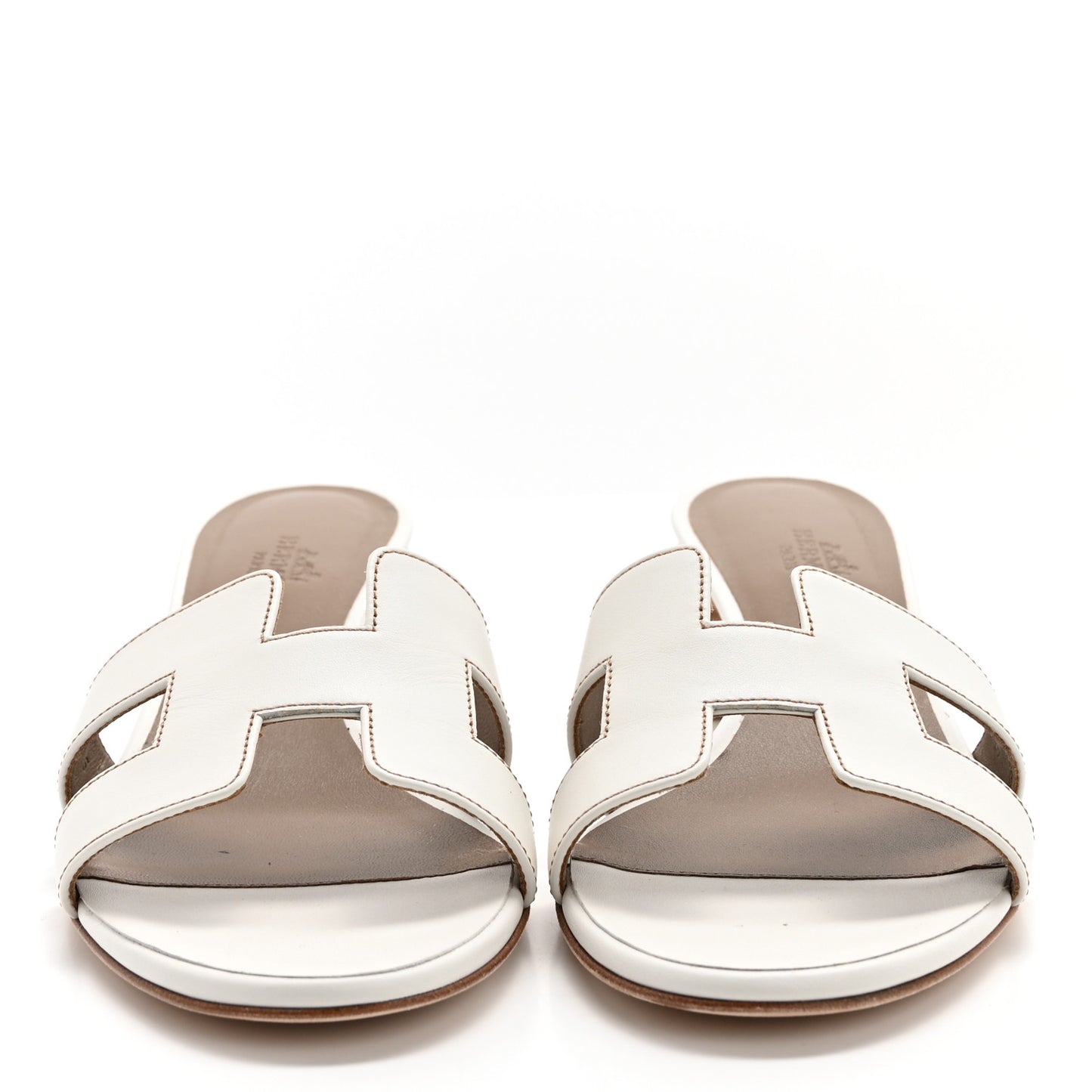 Calfskin Oasis Sandals 38 White