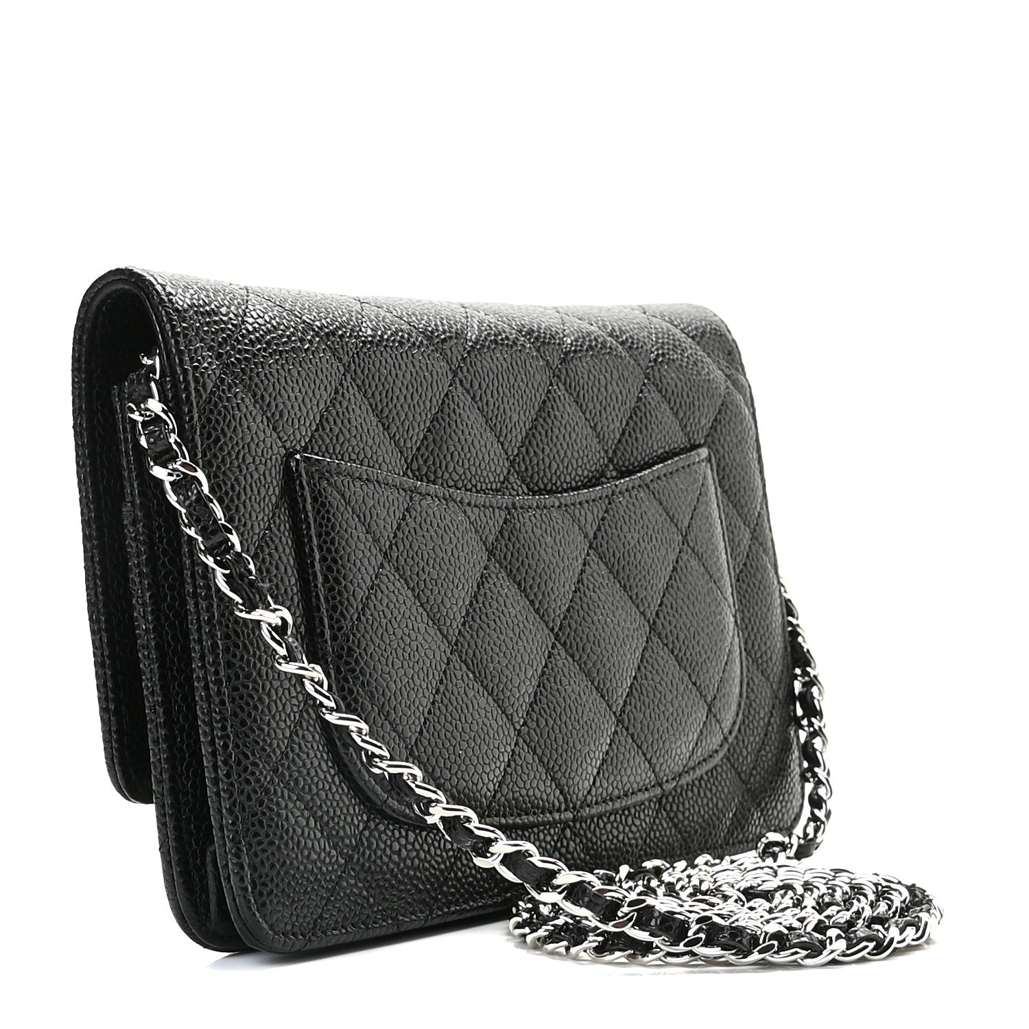 Chanel Caviar Quilted Wallet On Chain WOC Black 14 of 19