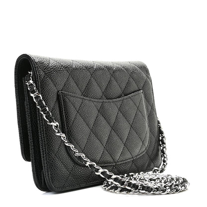 Chanel Caviar Quilted Wallet On Chain WOC Black 14 of 19