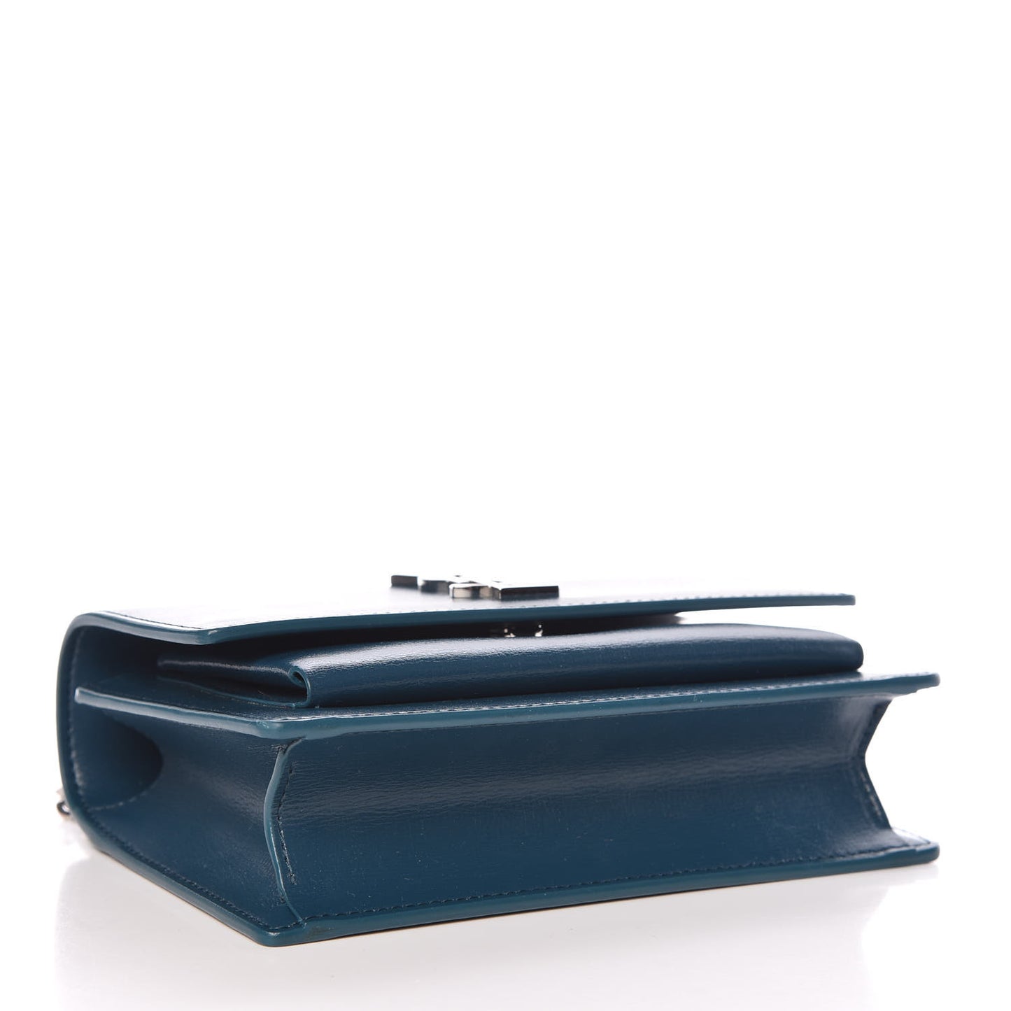 Calfskin Monogram Sunset Chain Wallet Peacock