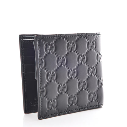 Gucci Guccissima Signature Dorian Bi-Fold Wallet Black 3 of 8