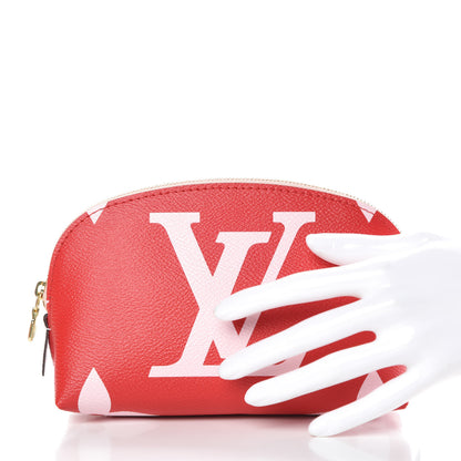 Louis Vuitton Monogram Giant Cosmetic Pouch Rouge 2 of 7