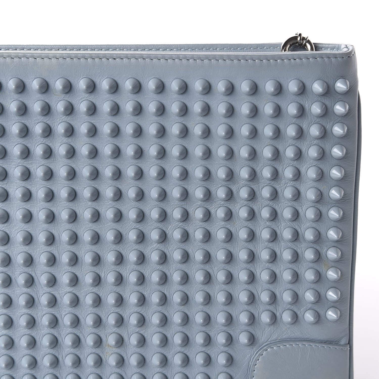 Christian Louboutin Calfskin Studded Loubiposh Clutch Horizon 9 of 10