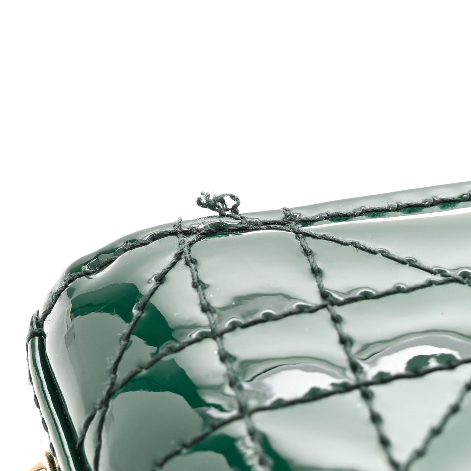 Christian Dior Patent Cannage Mini Lady Dior Dark Green 11 of 11