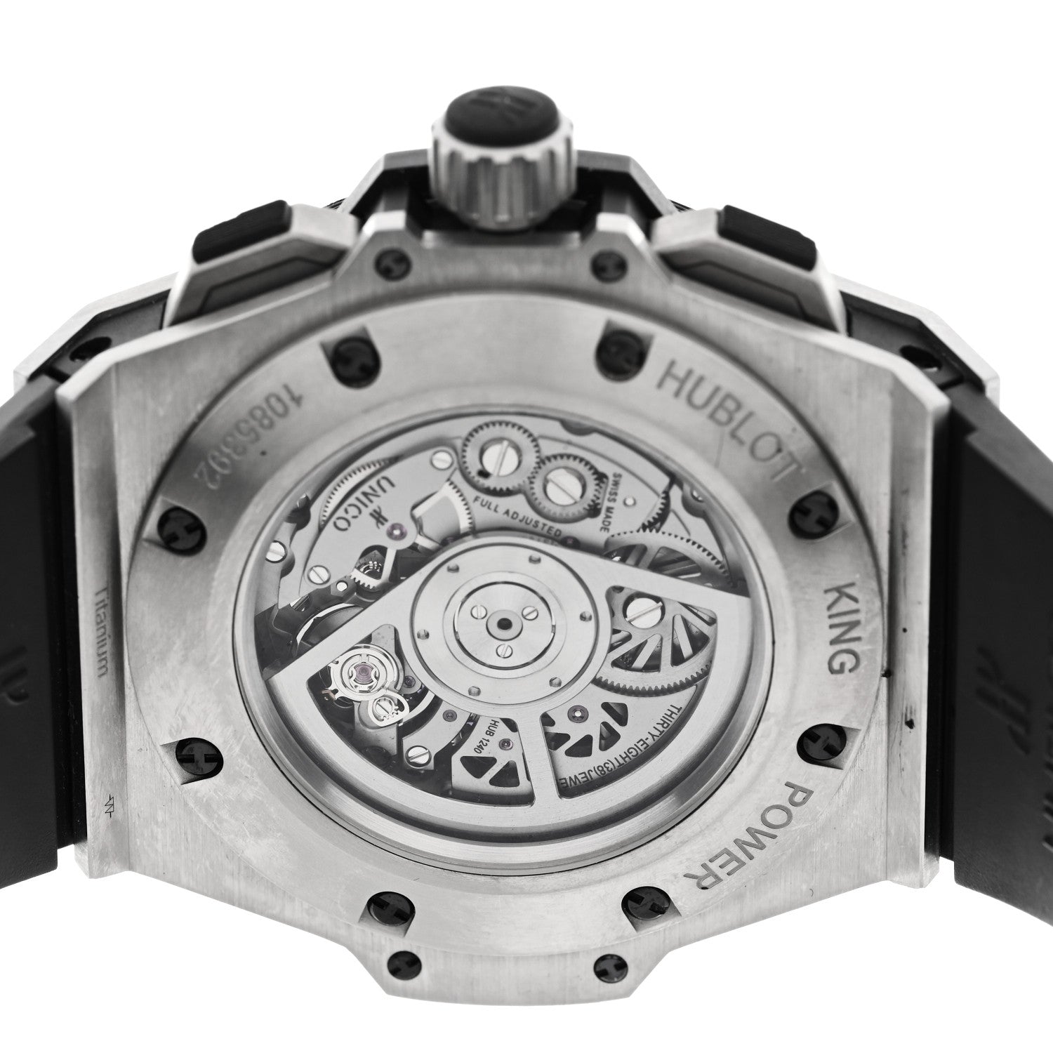 Hublot Titanium Rubber 48mm King Power Unico Automatic Watch Silver 701.NX.0170.RX 4 of 5