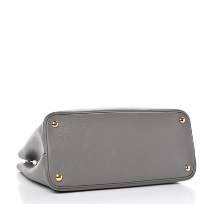 Prada Saffiano Cuir Medium Bi-Color Double Bag Marmo Granato 4 of 8