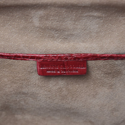 Nancy Gonzalez Crocodile Chain Frame Bag Red 7 of 9