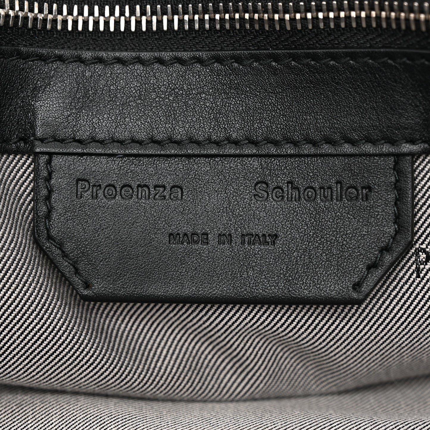 Lambskin Medium PS1 Plus Zip Satchel Black