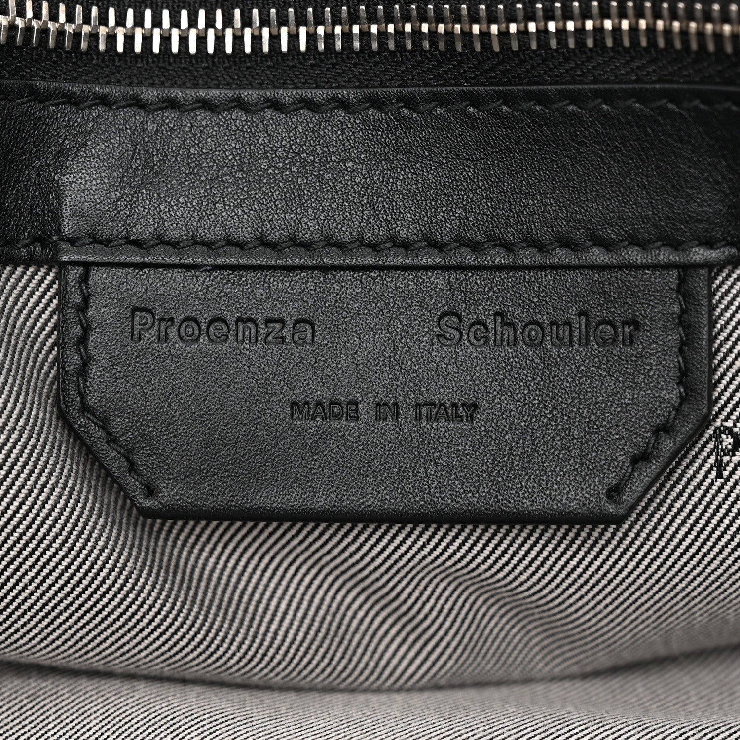 Proenza Schouler Lambskin Medium PS1 Plus Zip Satchel Black 7 of 10