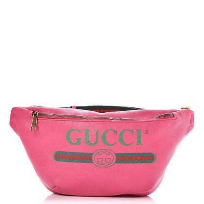 Gucci Grained Calfskin Logo Belt Bag Pink 1 of 11