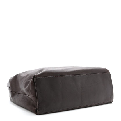 Chanel Caviar CC Stitched Tote Dark Brown 4 of 11